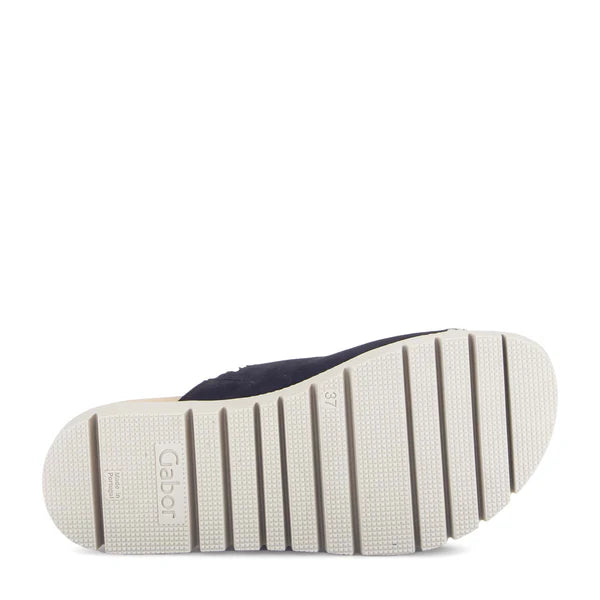 gabor two strap buckle sandal | dark blue