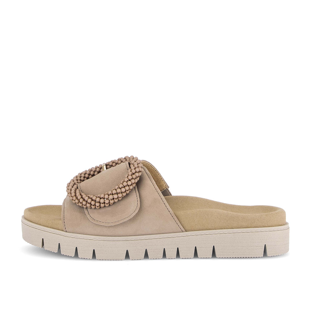 gabor one strap ring slide women's | sand