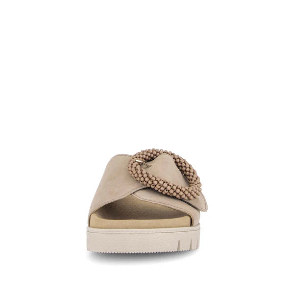 gabor one strap ring slide women's | sand