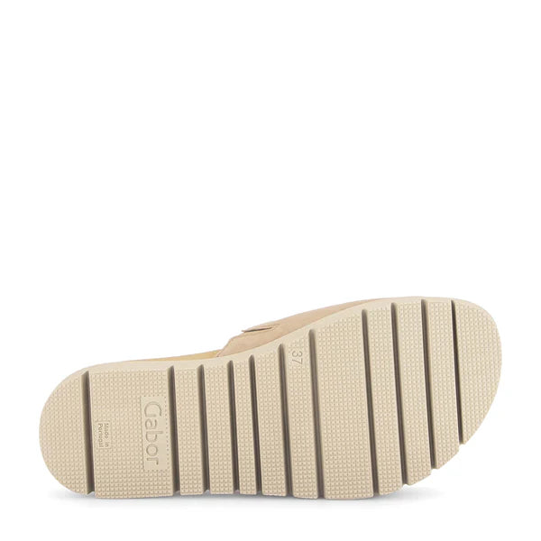 gabor one strap ring slide women's | sand