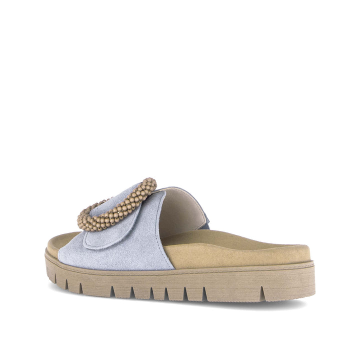 gabor one strap ring slide women's | sky