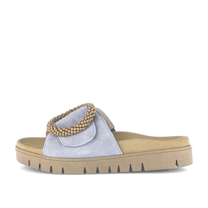 gabor one strap ring slide women's | sky