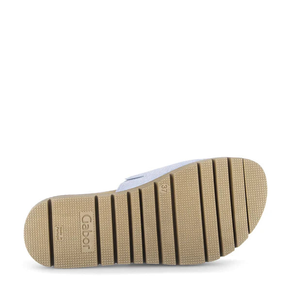 gabor one strap ring slide women's | sky