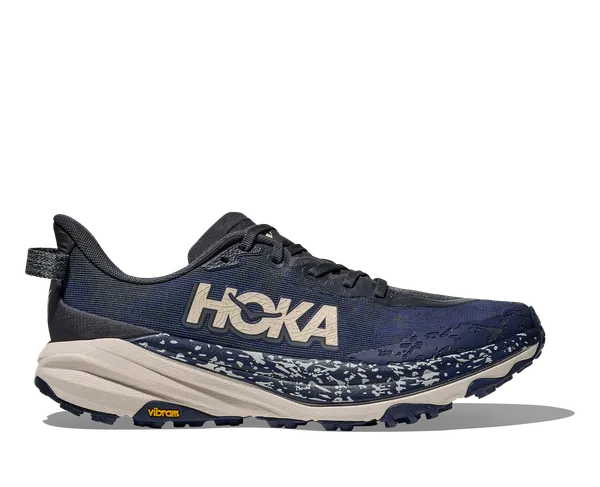 hoka speedgoat 6 wide men's | charcoal grey / midnight blue