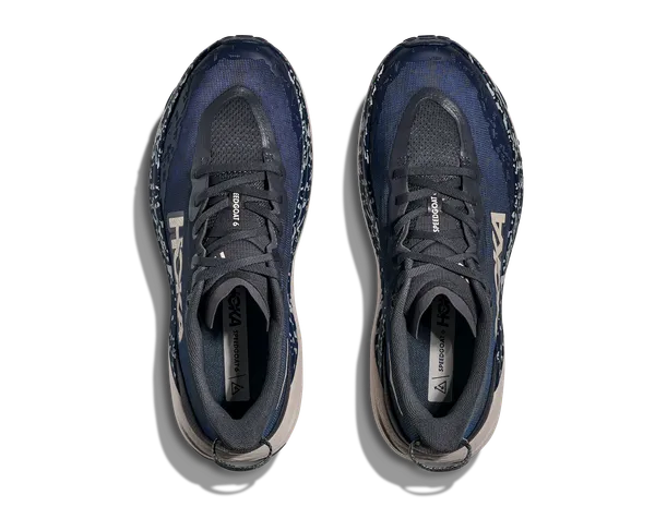 hoka speedgoat 6 wide men's | charcoal grey / midnight blue