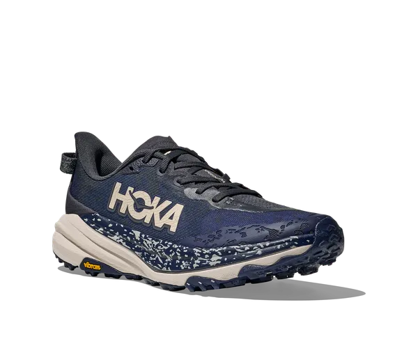 hoka speedgoat 6 wide men's | charcoal grey / midnight blue