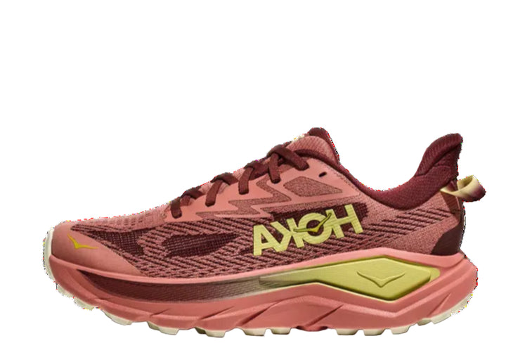 hoka challenger 8 wide women's | blush / dark cedar