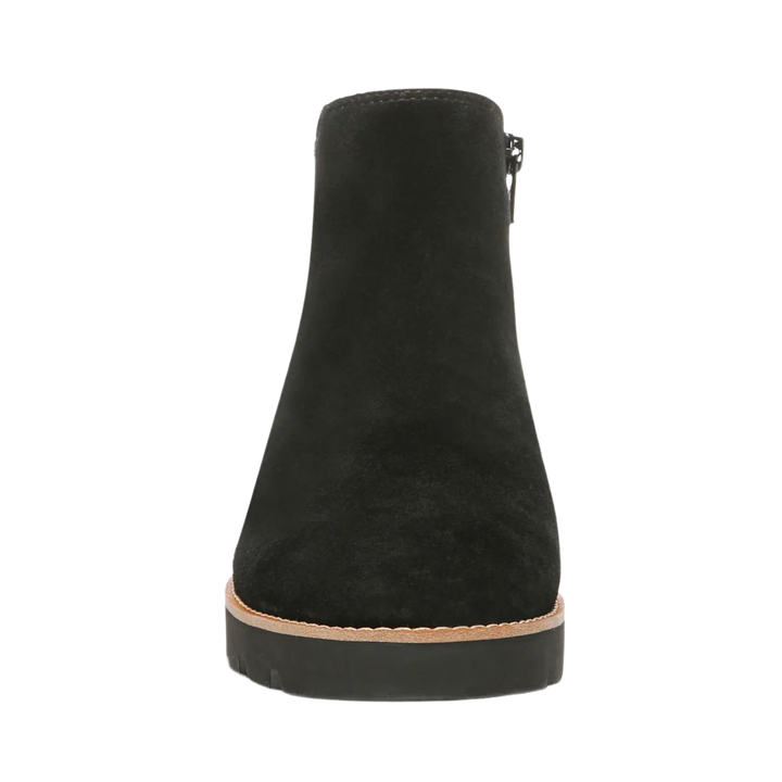 vionic brionie ankle boot women's | black suede