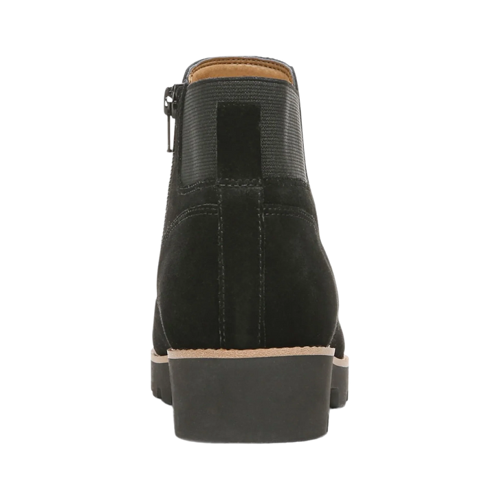 vionic brionie ankle boot women's | black suede