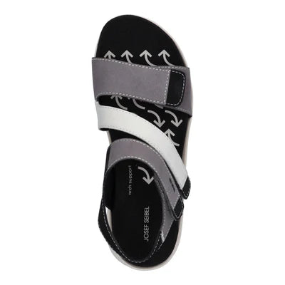 josef seibel estelle 06 women's | gray/multi softnubuk