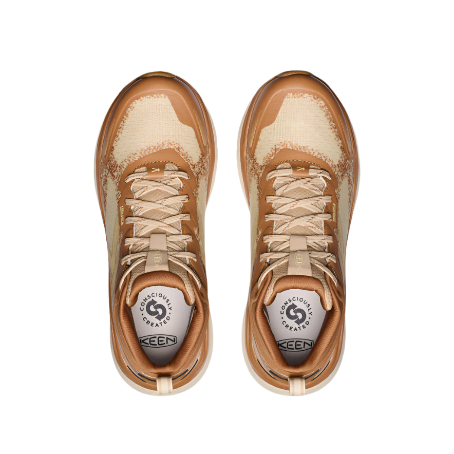 keen leiki mid waterproof women's | safari/chipmunk