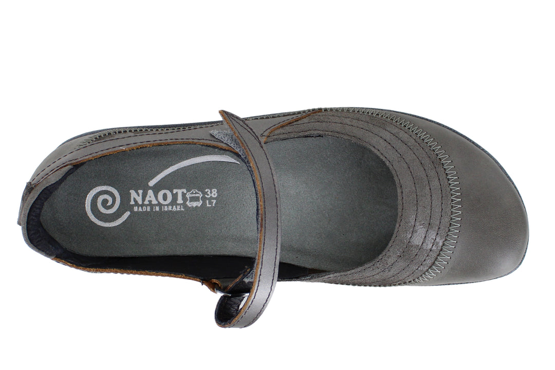 naot kirei women's | gry fog lthr gry marble