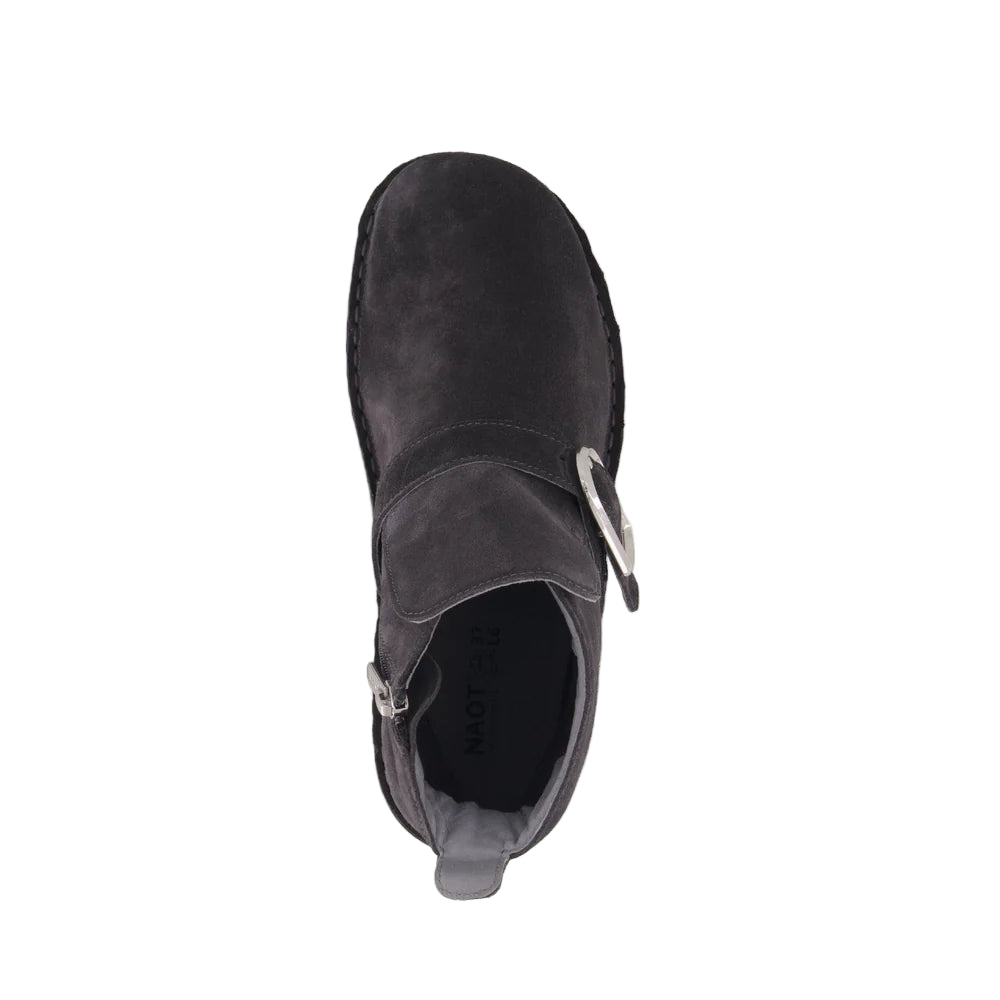 naot kolmer women's | charcoal soft suede