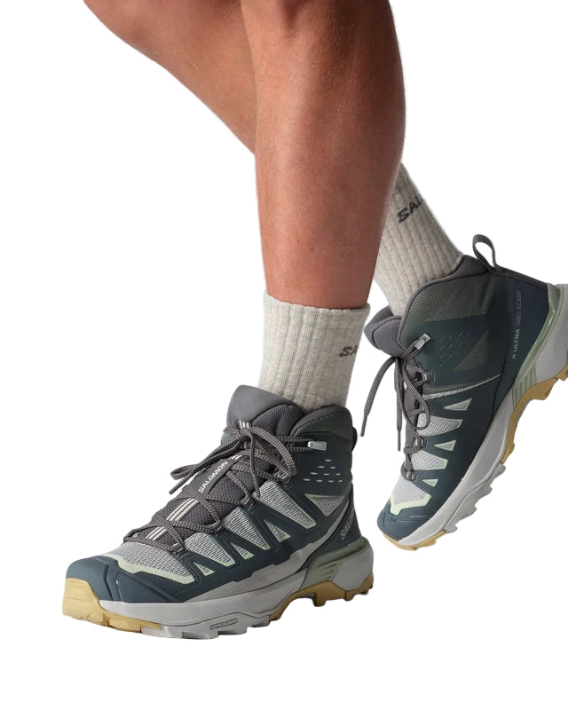 salomon x ultra 360 edge mid gore-tex men's | gray violet / turbulence / sea foam