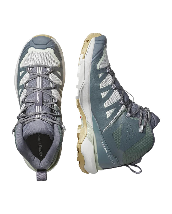 salomon x ultra 360 edge mid gore-tex men's | gray violet / turbulence / sea foam