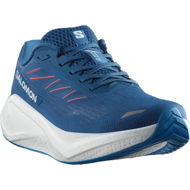 salomon aero blaze 3 men's | dark blue / white / cherry tomato