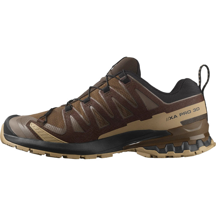 salomon xa pro 3d v9 gore-tex men's | dark earth / desert tan / black