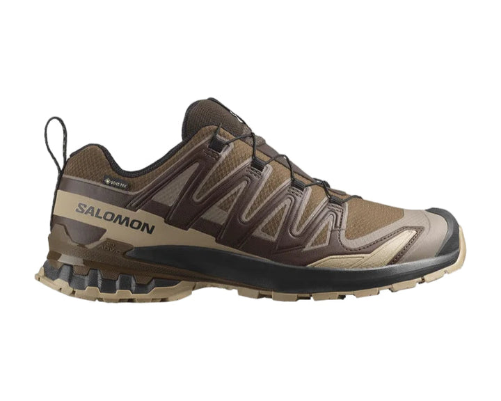 salomon xa pro 3d v9 gore-tex men's | dark earth / desert tan / black