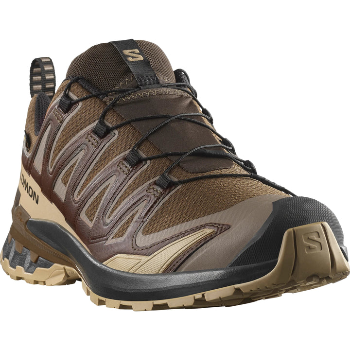 salomon xa pro 3d v9 gore-tex men's | dark earth / desert tan / black