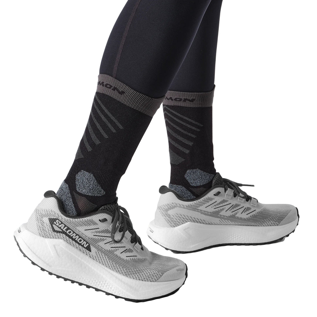 salomon aero blaze 3 grvl men's | lunar rock / white / black