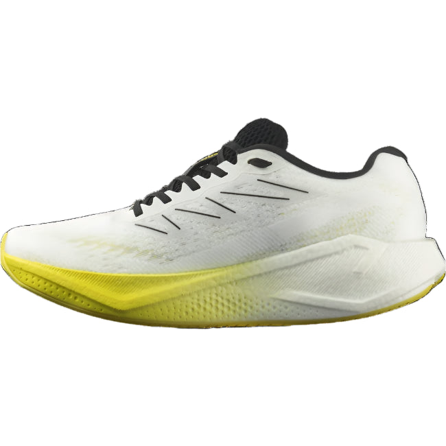 salomon aero blaze 3 men's | white / black / blazing yellow