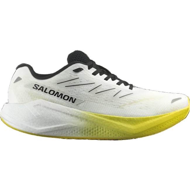 salomon aero blaze 3 men's | white / black / blazing yellow