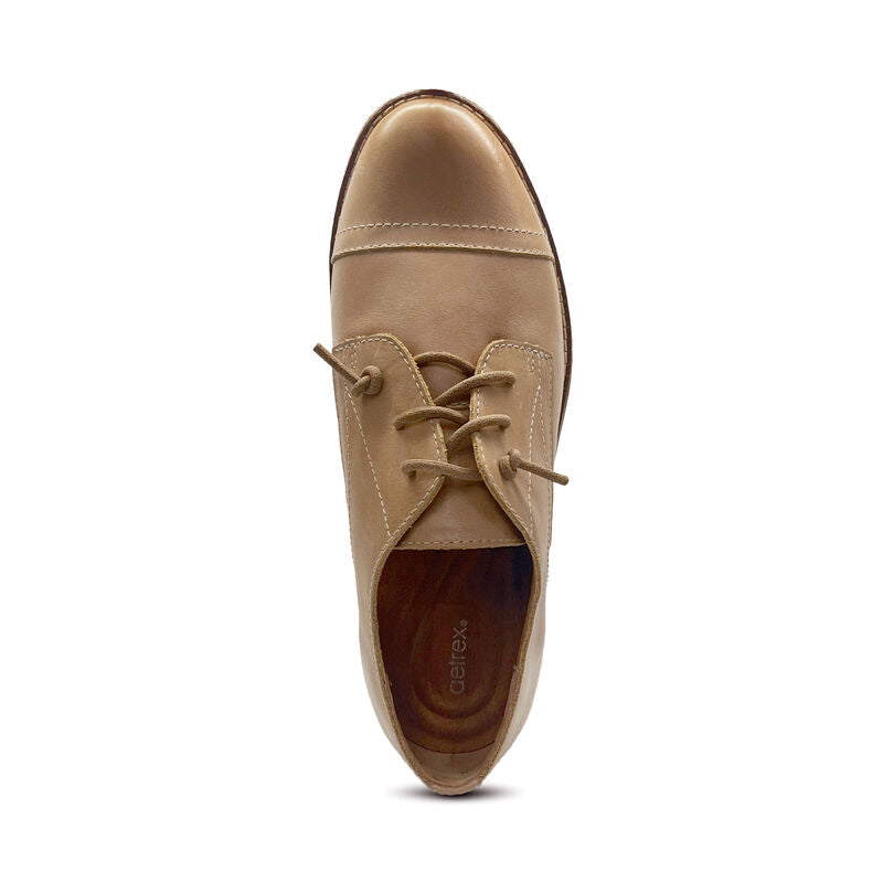 aetrex gina arch support oxford women's | chai