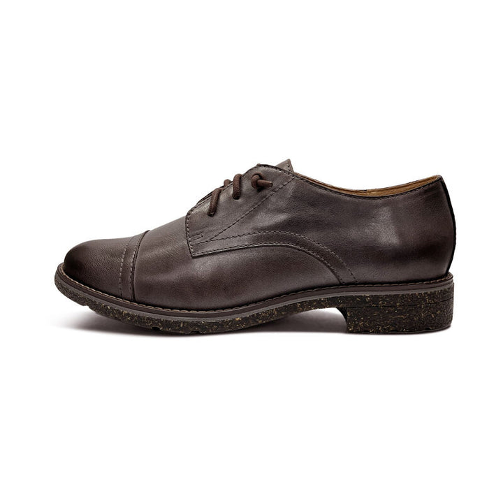 aetrex gina arch support oxford women's | dk brown