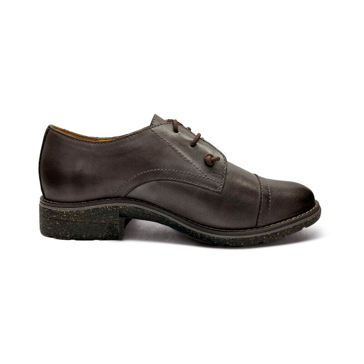 aetrex gina arch support oxford women's | dk brown