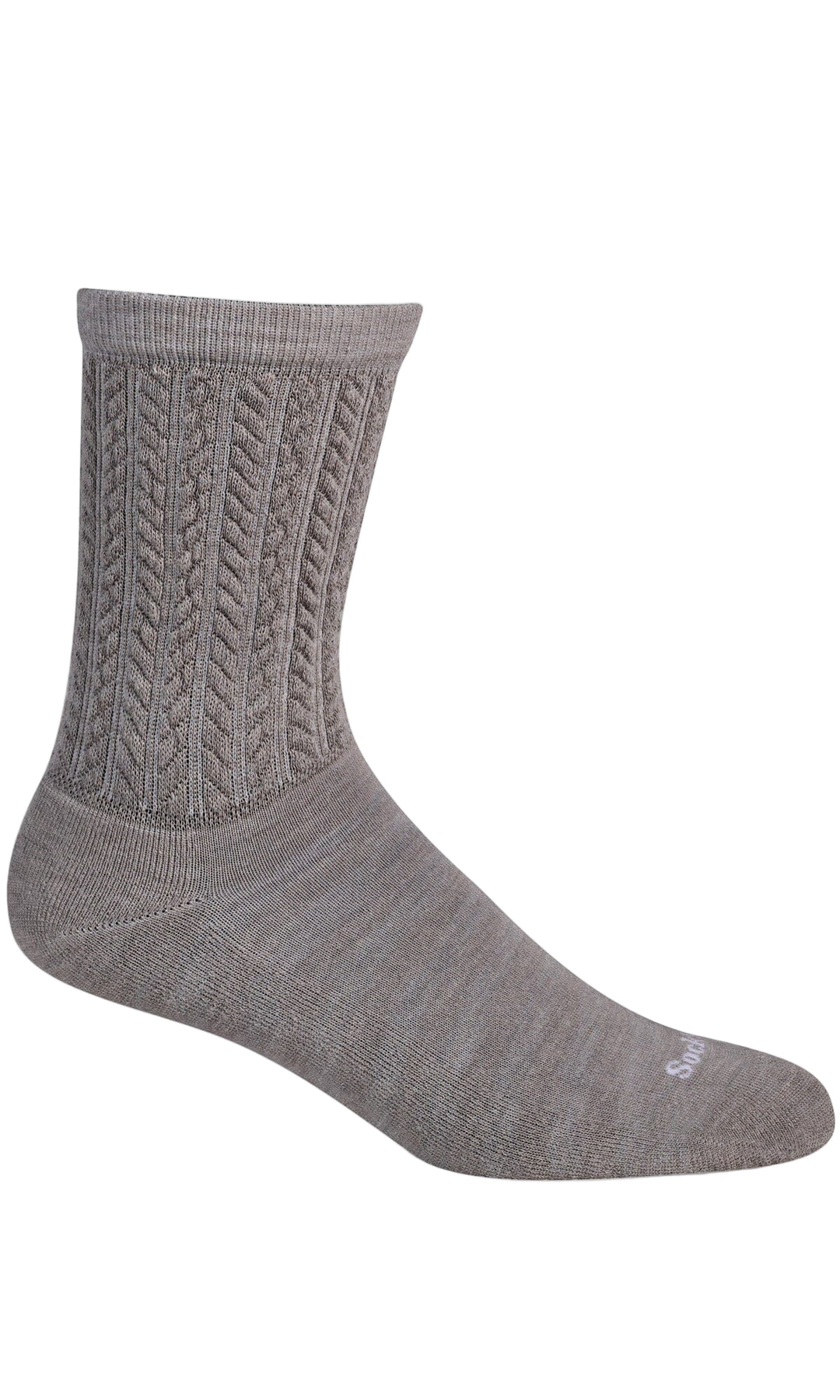 sockwell pucker cable essential comfort women’s | putty