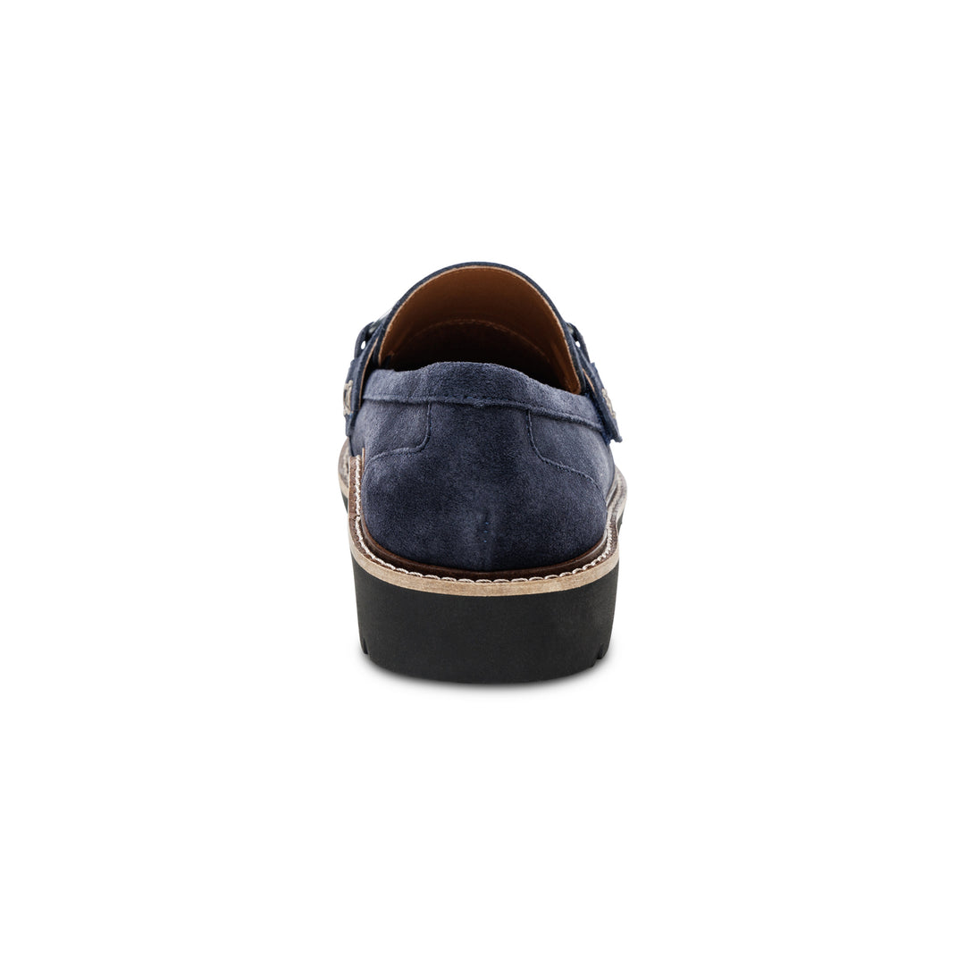 aetrex collette arch support loafer women's | navy suede