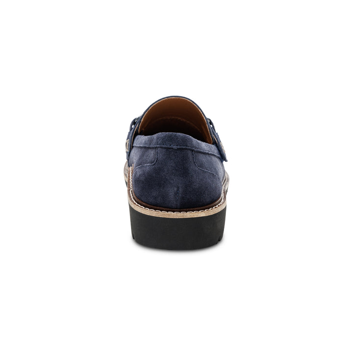 aetrex collette arch support loafer women's | navy suede