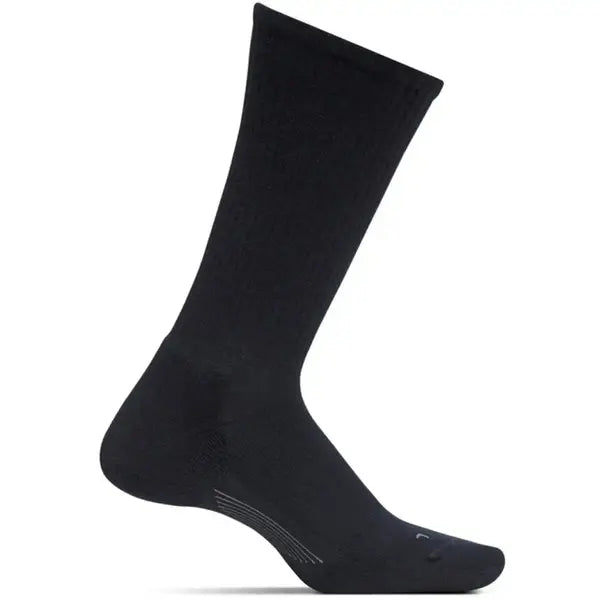 feetures cush casual rib men's | black