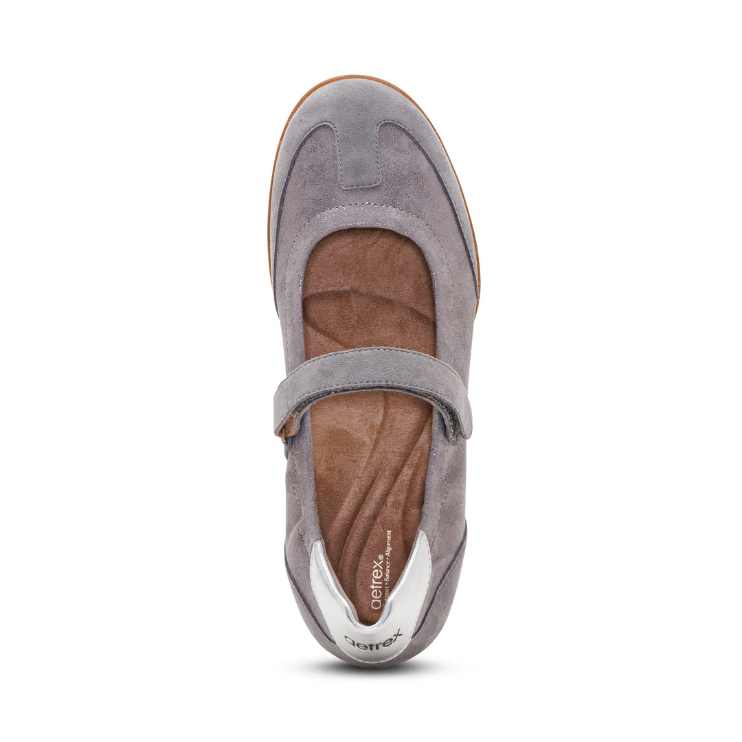 aetrex haley women's | pewter