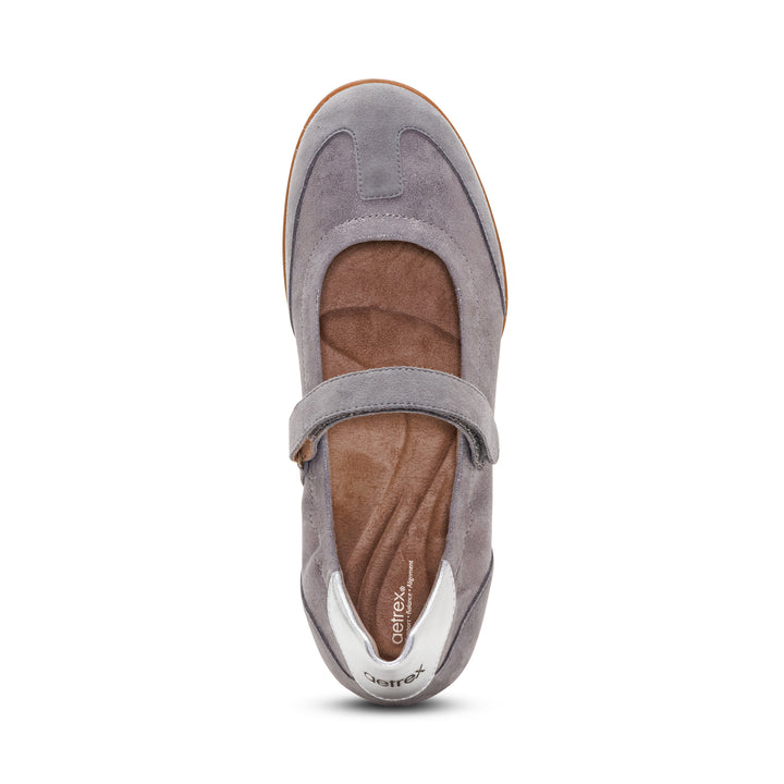 aetrex haley women's | pewter
