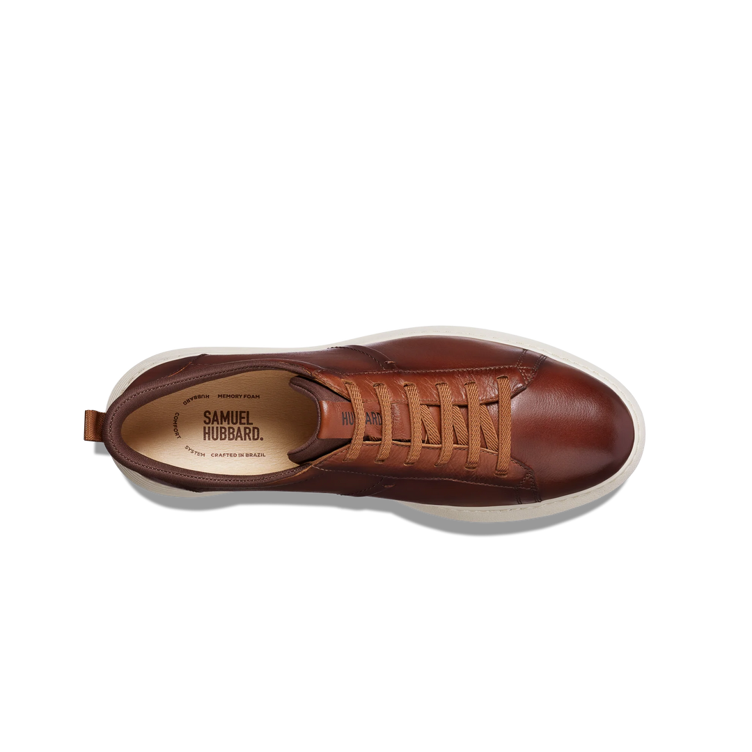 samuel hubbard featherlight flight slip-on men's | cognac leather
