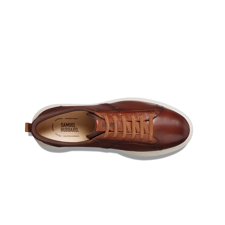 samuel hubbard featherlight flight slip-on men's | cognac leather