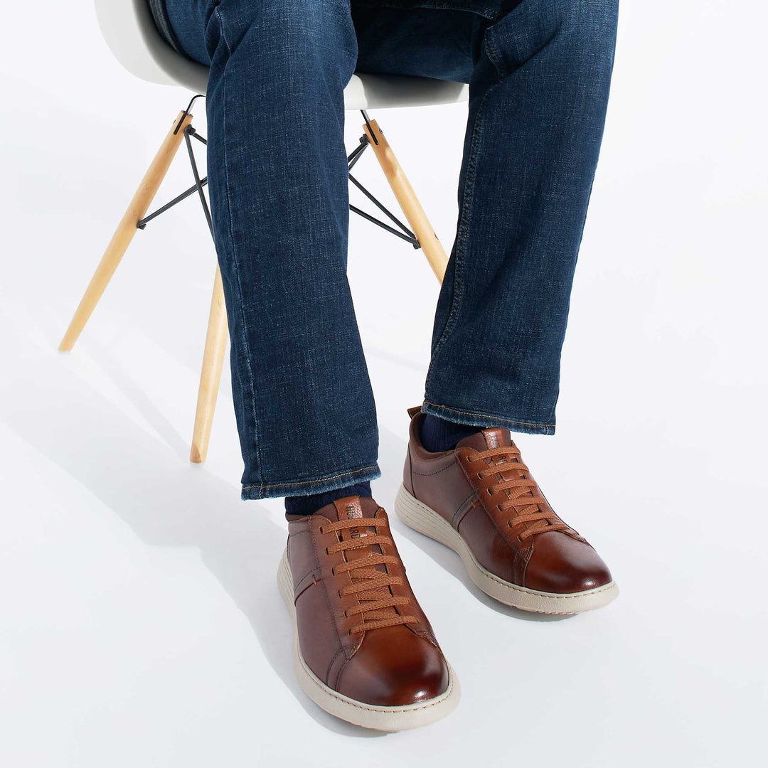 samuel hubbard featherlight flight slip-on men's | cognac leather
