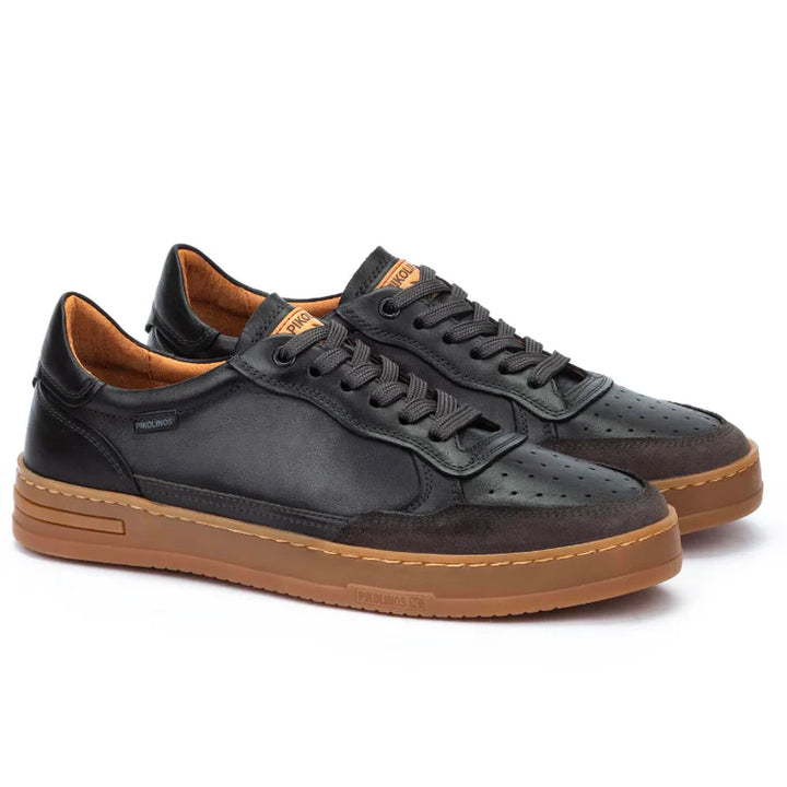 pikolinos xativa lace up sneakers men's | black