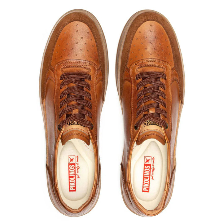 pikolinos xativa lace up sneakers men's | brandy