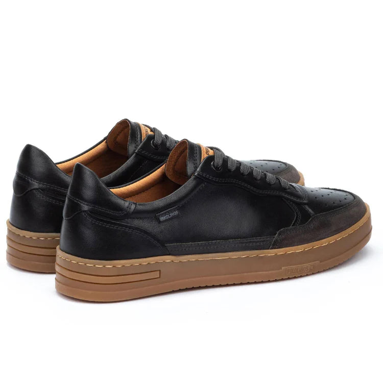 pikolinos xativa lace up sneakers men's | black