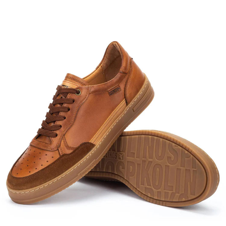 pikolinos xativa lace up sneakers men's | brandy