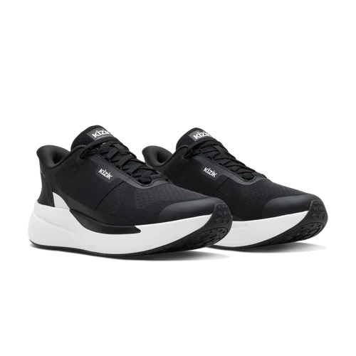 kizik freedom run men's | black white