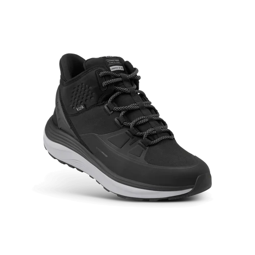 kizik london at mid waterproof men's | black/alloy