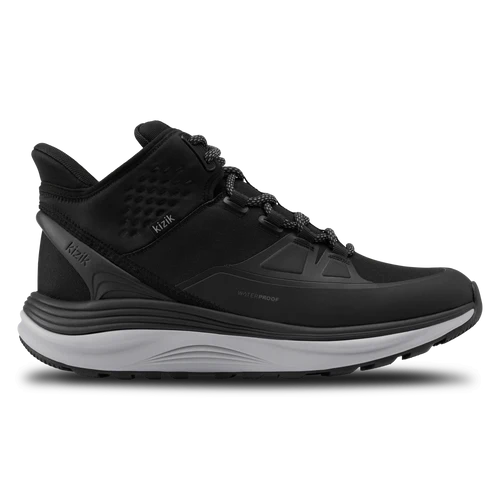 kizik london at mid waterproof men's | black/alloy