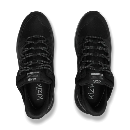 kizik london at mid waterproof men's | black/alloy