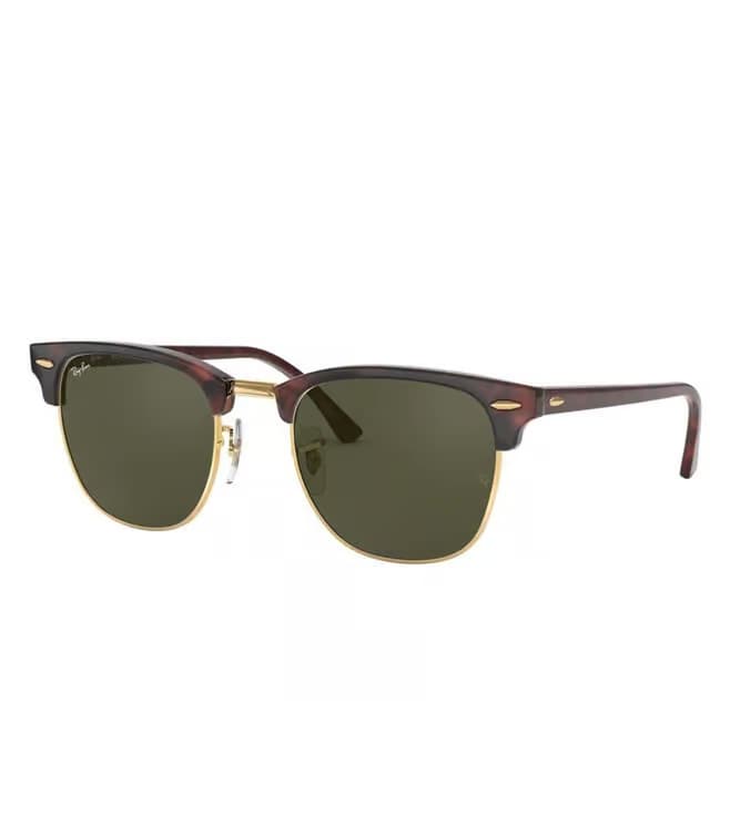 ray-ban clubmaster classic sunglasses | mock tortoise on arista