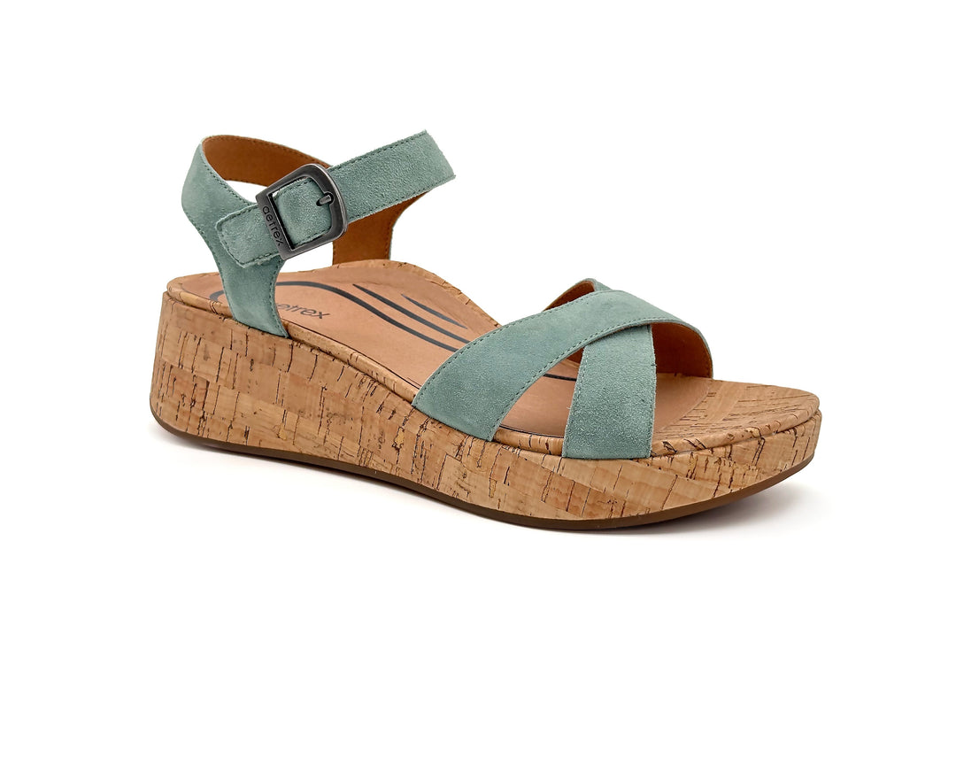 aetrex flora adjustable straps women's | sage