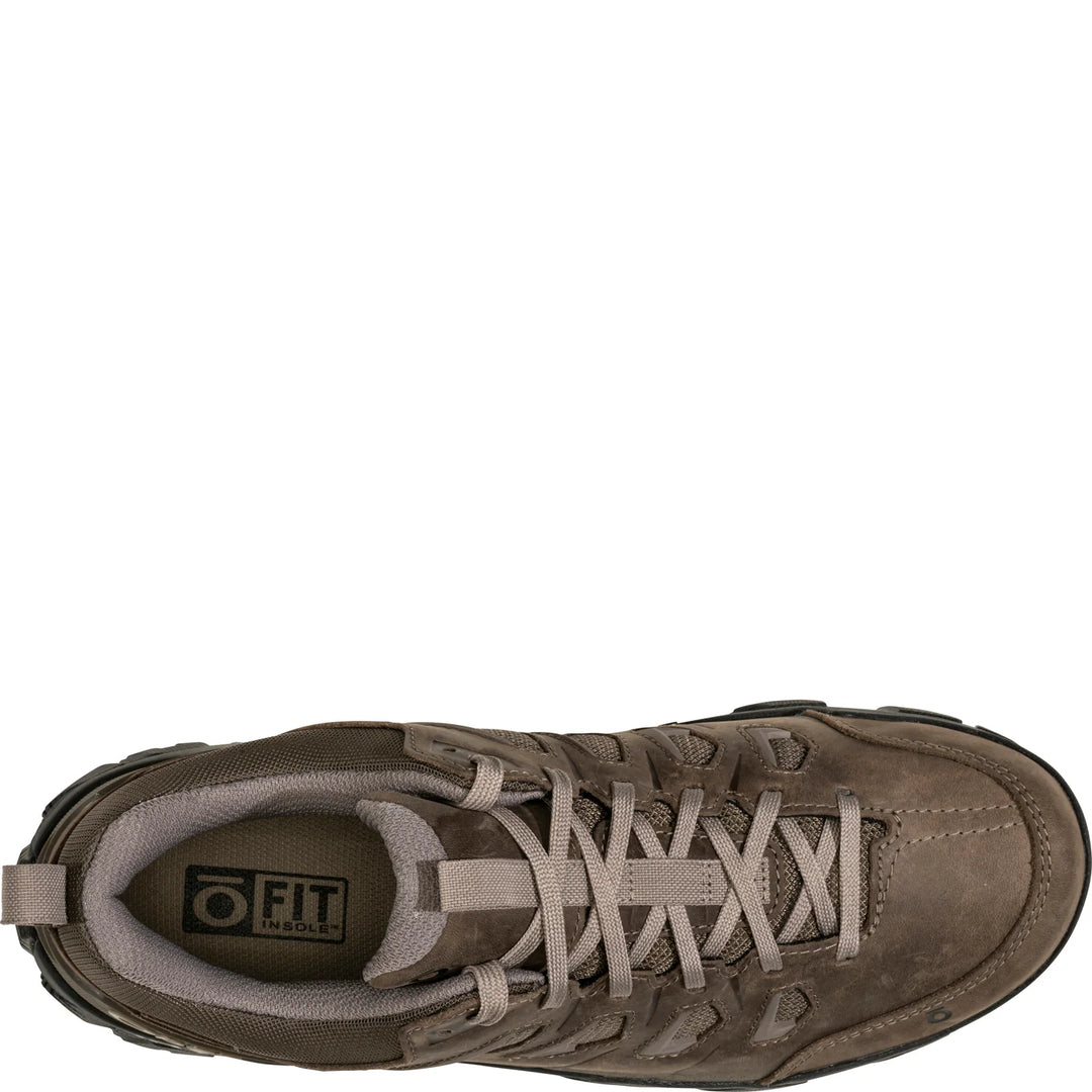 oboz sawtooth x low waterproof men's | classic brown
