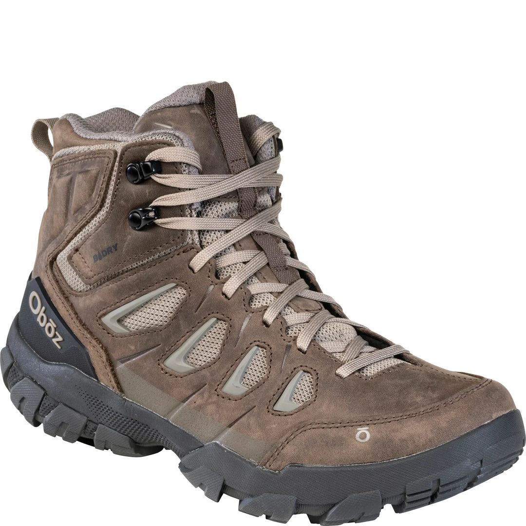 oboz sawtooth x mid waterproof men's | classic brown